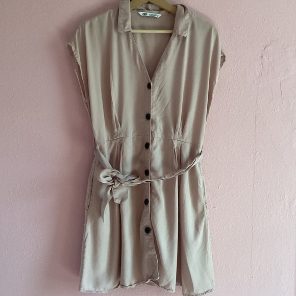 ZARA BUTTON DOWN TUNIC DRESS - Picture 15 of 16